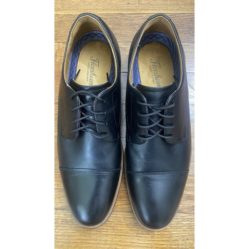 Florsheim Surge Cap Toe Oxford Mens Black Dress Career Business Shoe Size 9M